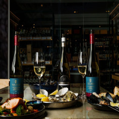 Wine acts as the ultimate pairing to elevate any meal, and Vinarchy's portfolio of Mud House and Grant Burge wines do just that. (Image: Fady Fox Photography)