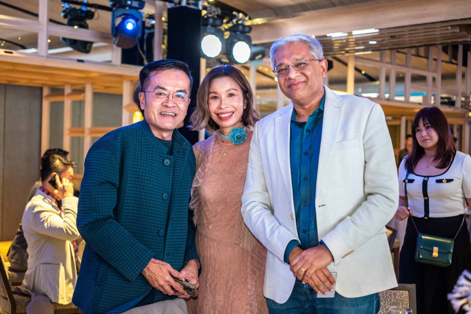 Mike Lim, Stephanie Tay and Tanuj Goenka