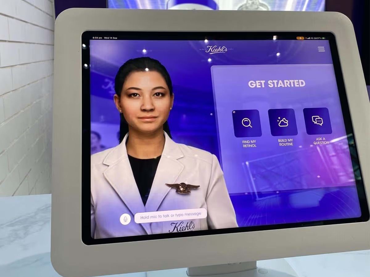 Eve is a digital ambassador at Kiehl’s (Photo: courtesy of UneeQ)