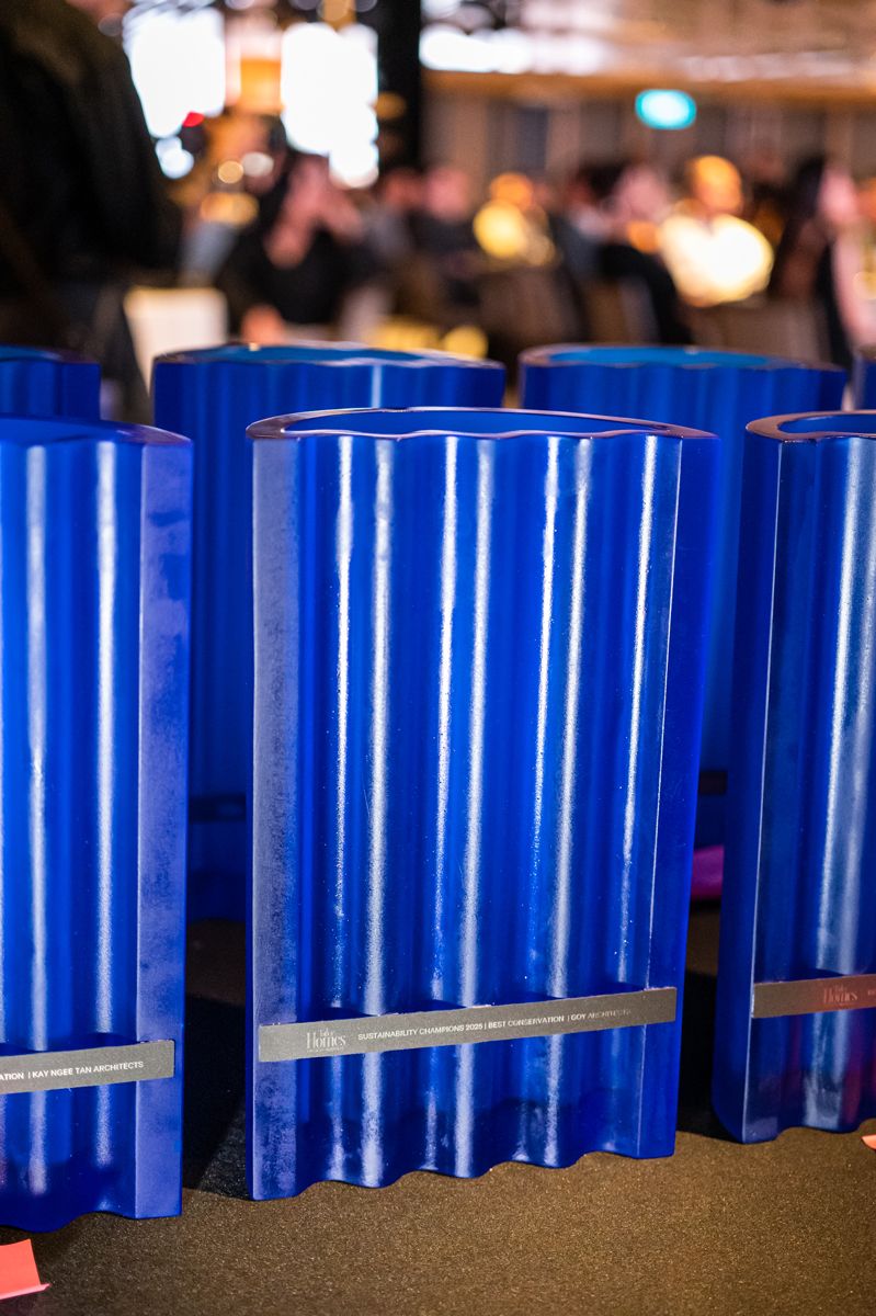 THDA 2025 - Singapore's jury category limited edition trophies are courtesy of Daum, designed by French artist Victoria Wilmotte