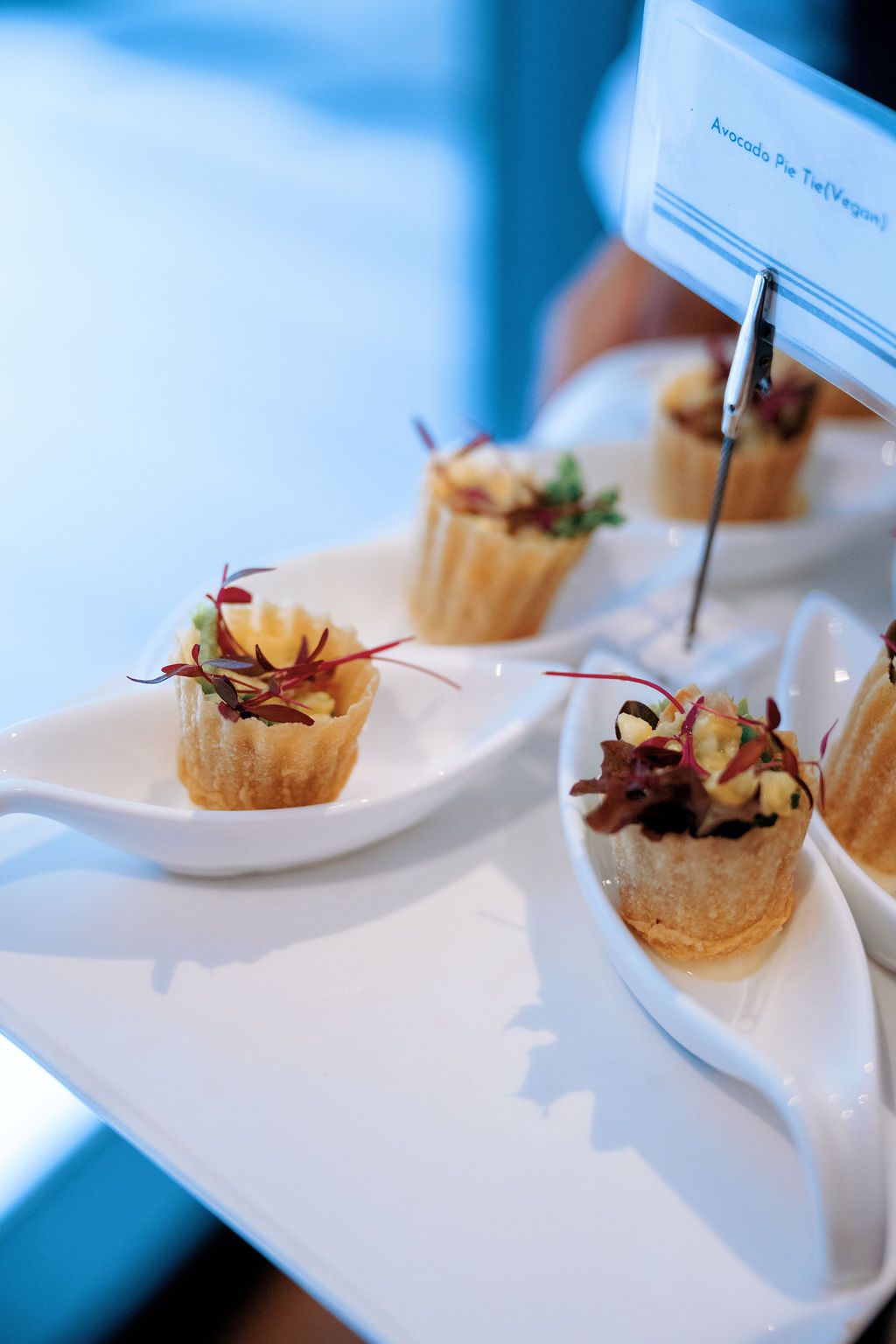 Vegan avocado pie tarts at The Snug
