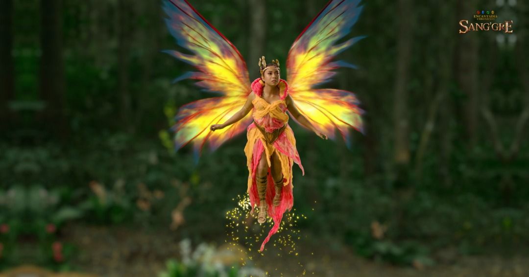 The 'lambana' in Encantadia is a small, winged creature with dragonfly-like wings (Photo: Gmaencantadia)
