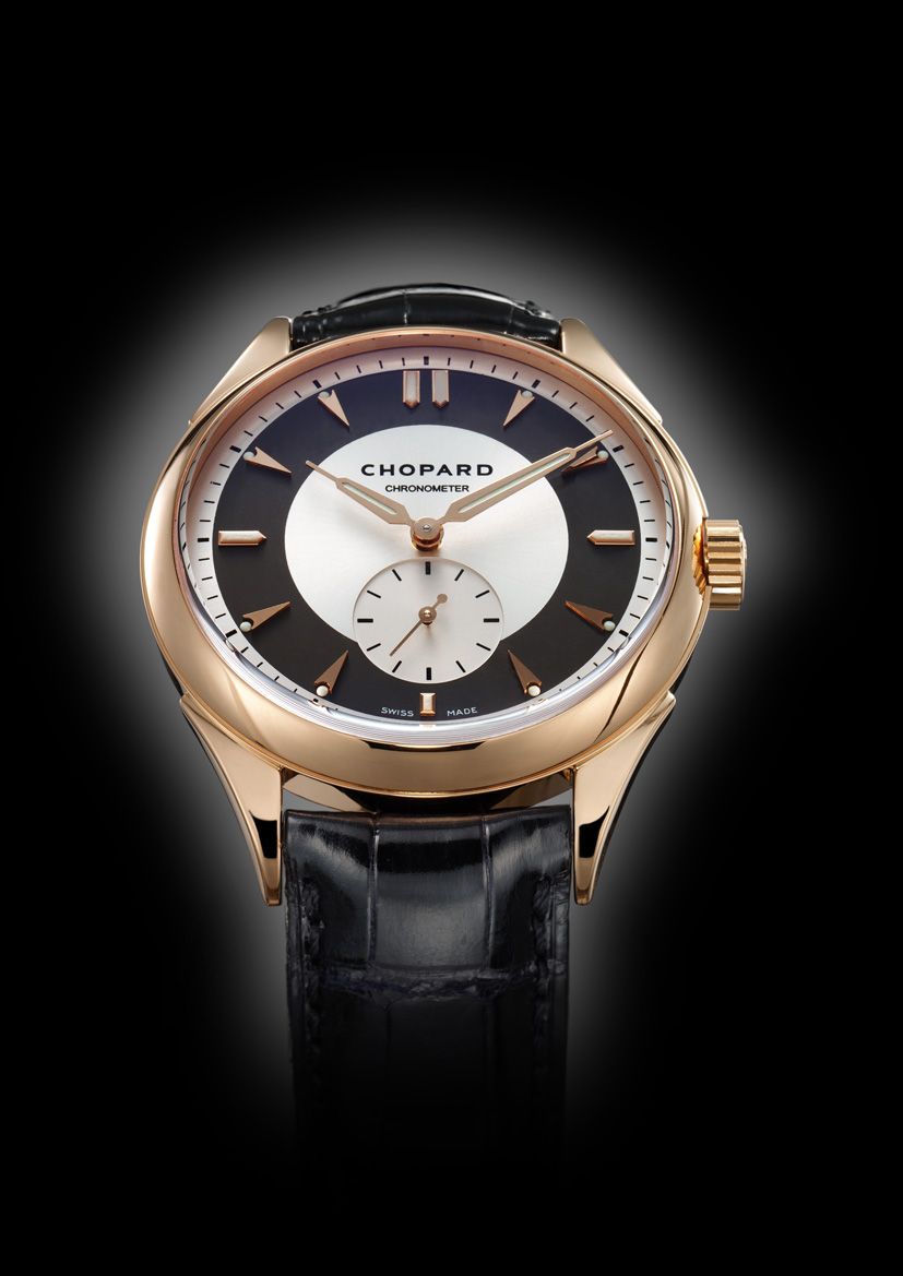Chopard L.U.C Qualité Fleurier (2005) in 18-karat rose gold with sector dial
