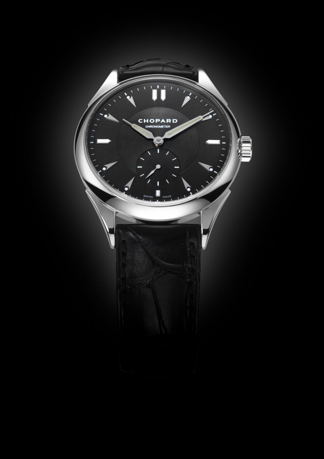 Chopard L.U.C Qualité Fleurier Jubilee Edition in 18-karat white gold, created to celebrate the 10th anniversary of the Chopard manufacture