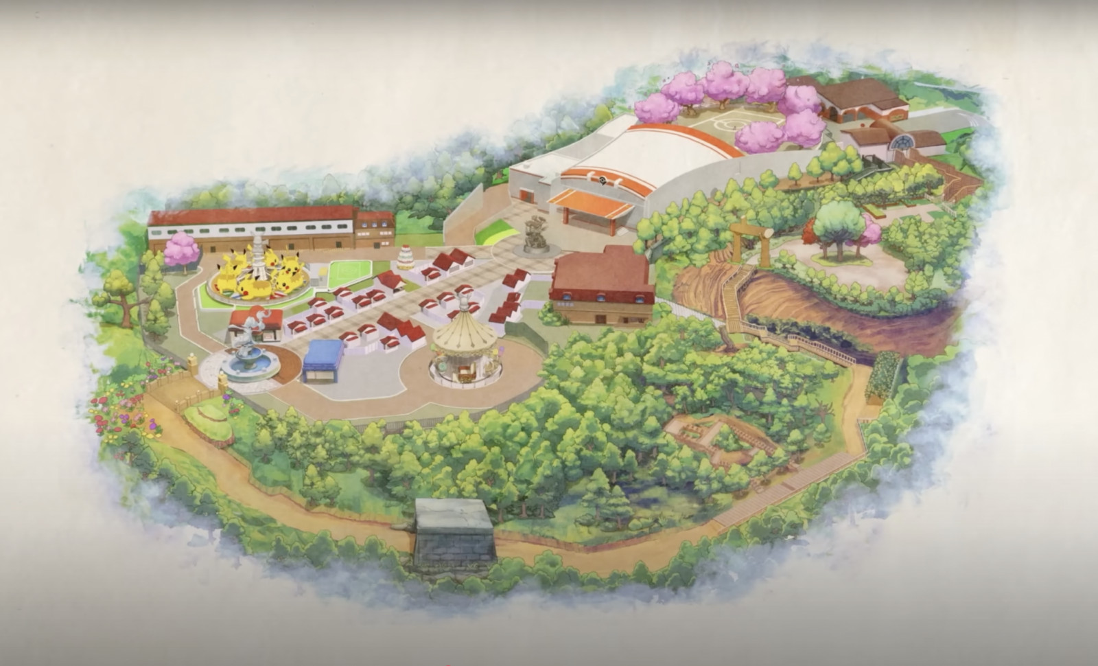 The Pokémon Forest lets guests experience naturalistic habitats where wild Pokémon roam. (Photo: Pokémon Asia ENG)