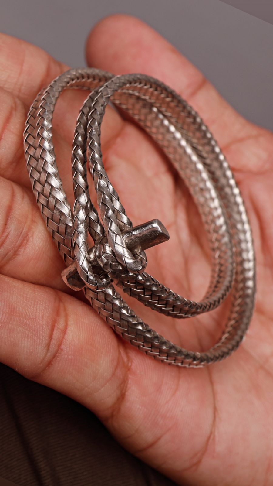 A Cordillera-inspired woven bracelet by Caro Wilson, available at ArteFino Lounge (Photo: courtesy of ArteFino)