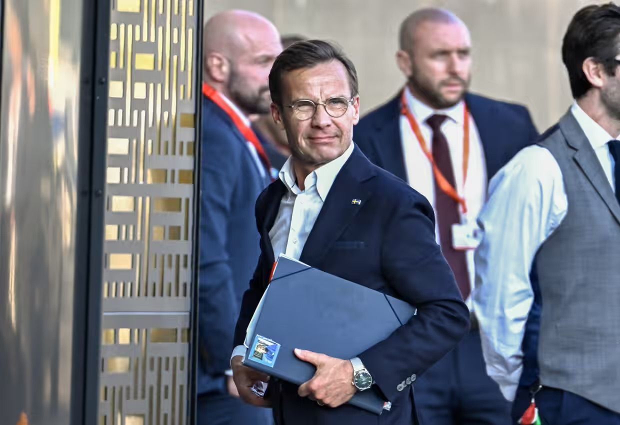 Ulf Kristersson, Thủ tướng Thụy Điển, xuất hiện tại Bilderberg Conference năm 2025 (Ảnh: Christine Olsson).