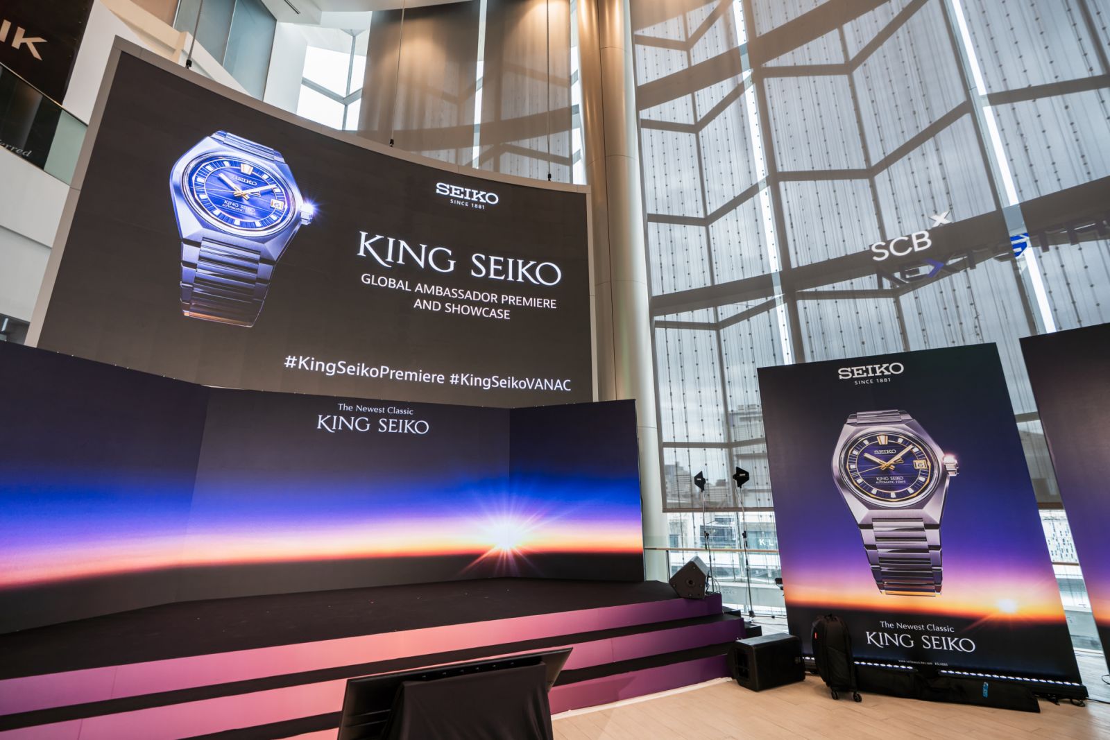 King Seiko had a landmark event at the Siam Paragon, Bangkok to welcome its first global ambassador (Photo: Courtesy of Seiko Watch Corporation)