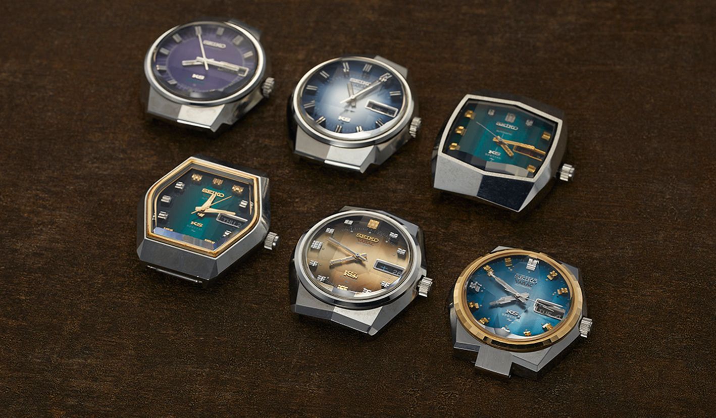 Vintage King Seiko Vanac models from the Seventies (Photo: seikowatches.com)