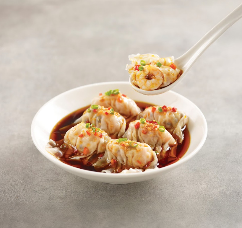 Prawn and Pork Dumpling in Hot Chilli Vinaigrette