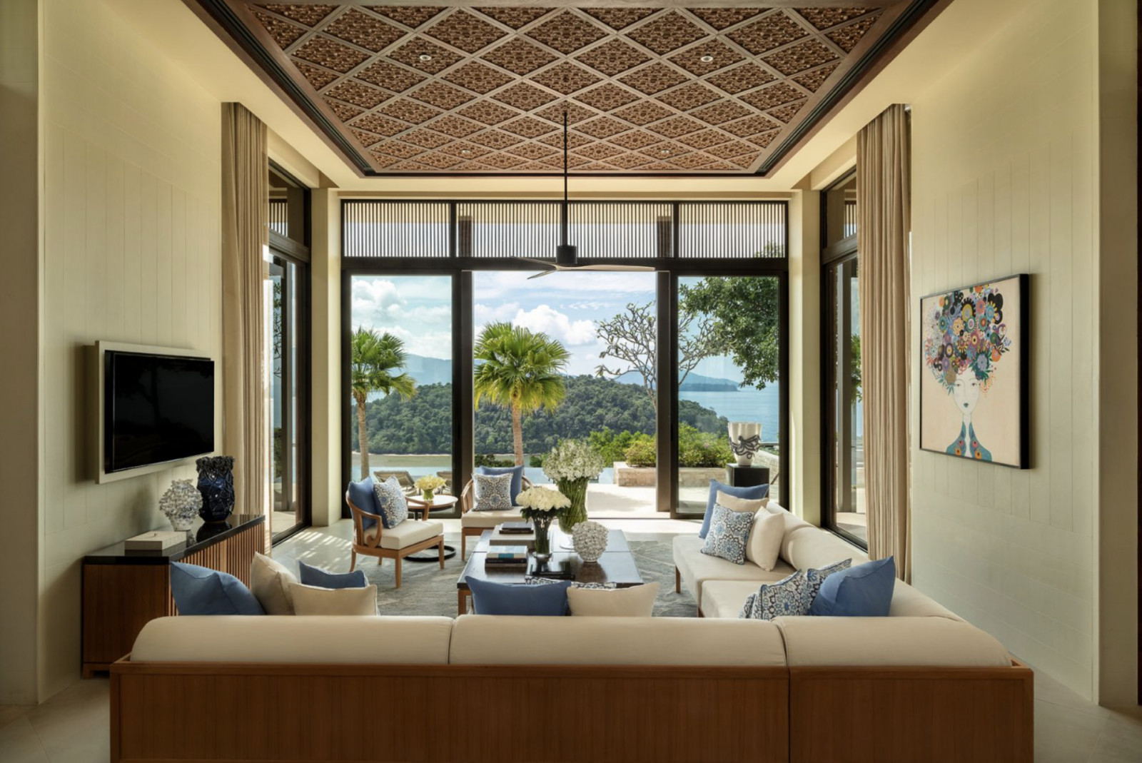 The interior of Layan branded residences By Anantara