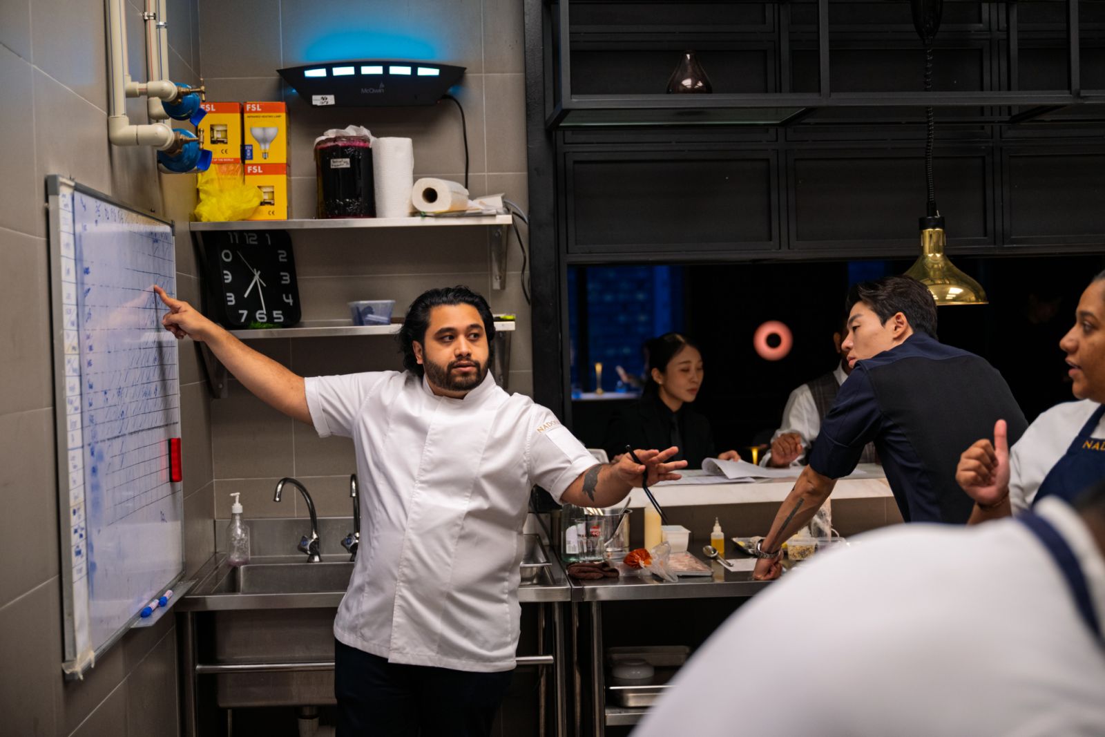 Chef Yavhin and Chef Tom prior to the dinner