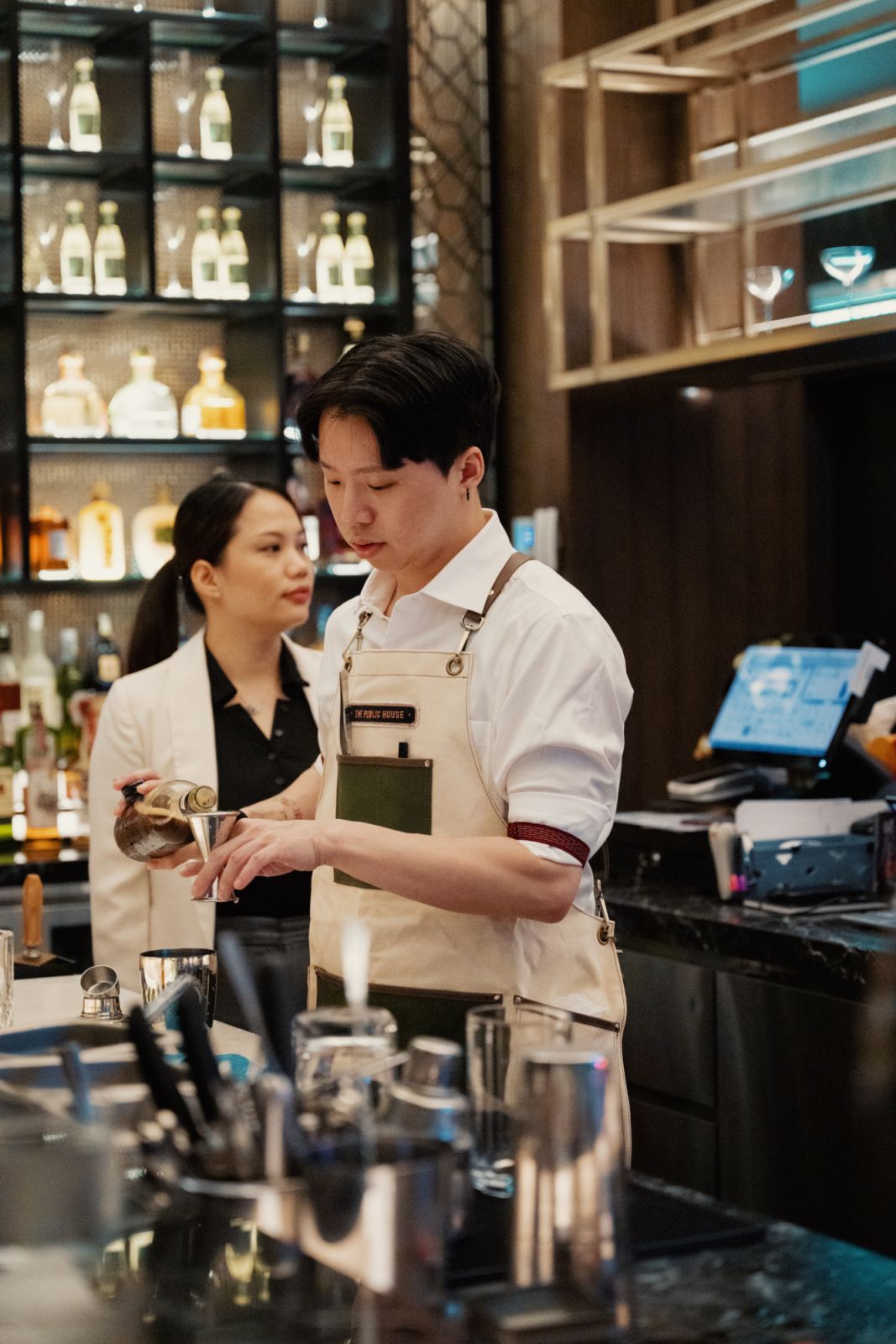 Anderson and Siti Norsuria behind the scenes at The Silver Monkey