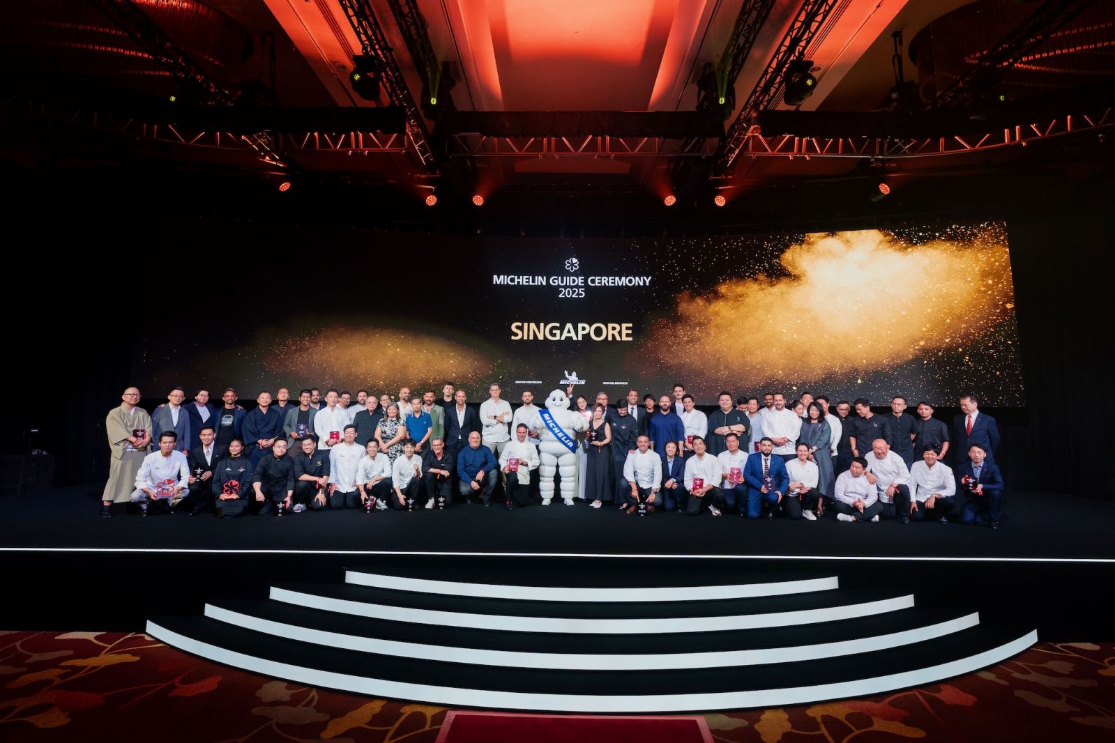 All recipients at the Michelin Guide Singapore awards ceremony