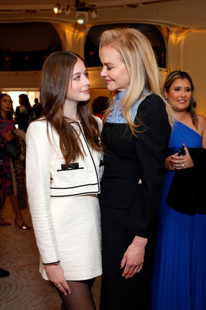 BEVERLY HILLS, CALIFORNIA - DECEMBER 04: (L-R) Faith Margaret Kidman Urban and Nicole Kidman attend The Hollywood Reporter Women in Entertainment 2024 at The Beverly Hills Hotel on December 04, 2024 in Beverly Hills, California.  (Photo by Stefanie Keenan/The Hollywood Reporter via Getty Images)