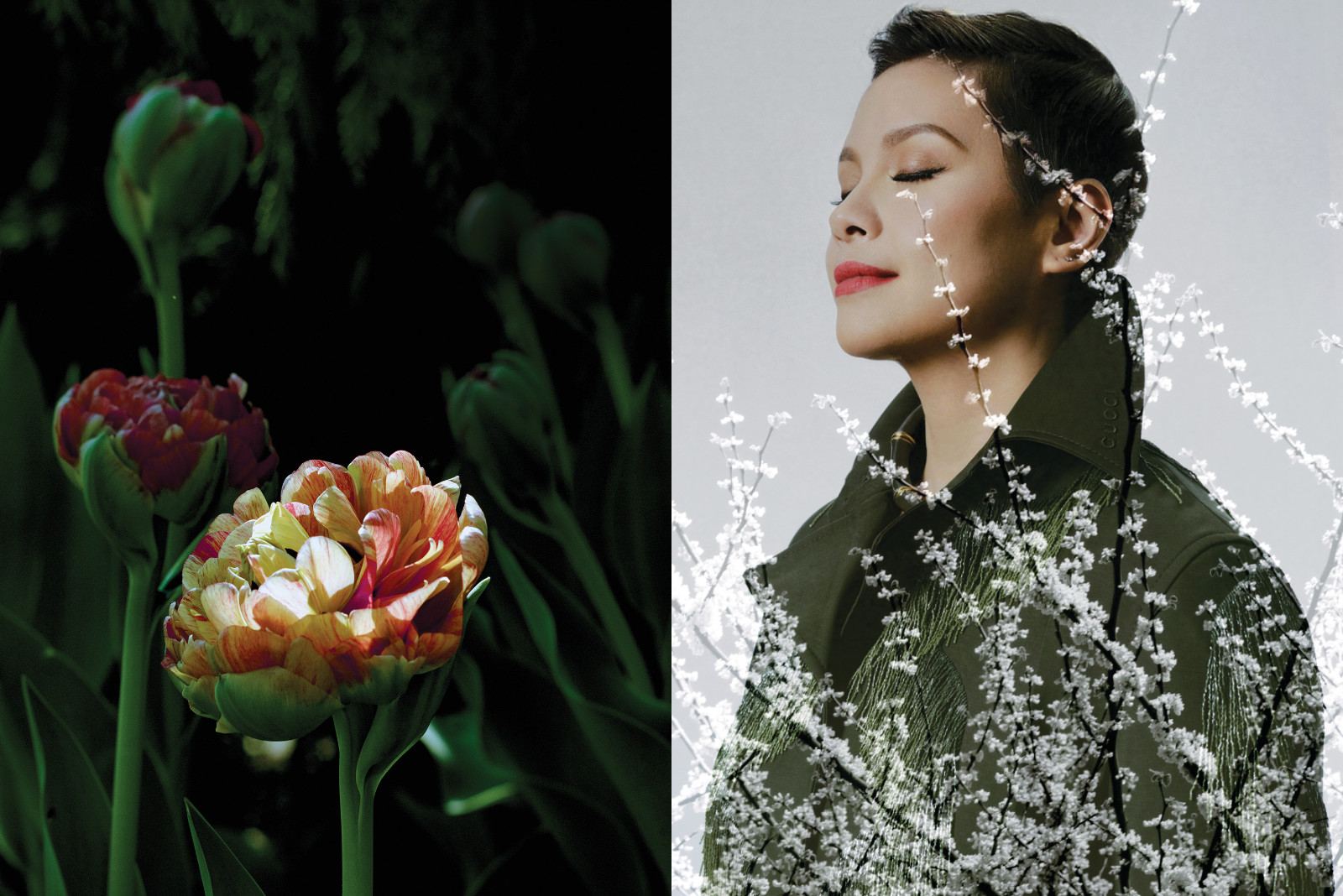 Lea Salonga wears Gucci coat and necklace