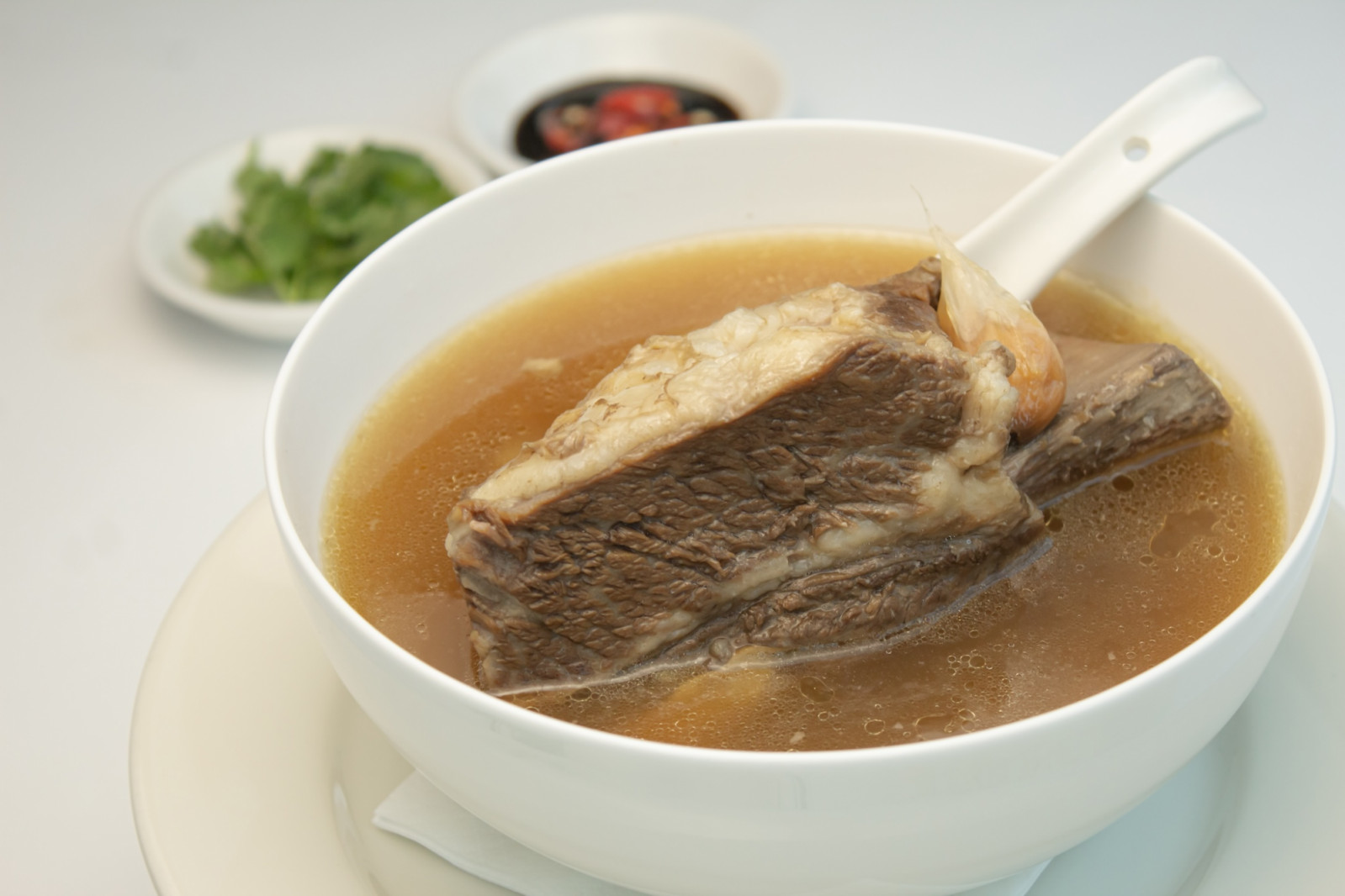100 percent USDA Prime bone-in Black Angus short rib white pepper soup (Photo: Wolfgang’s Steakhouse) national day 2025