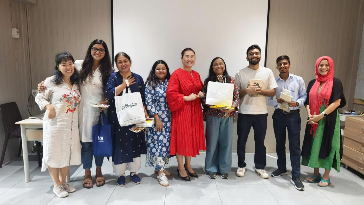 Ms. Nguyen Thi Lan visited Riverside School – India (photo: Nobel School)