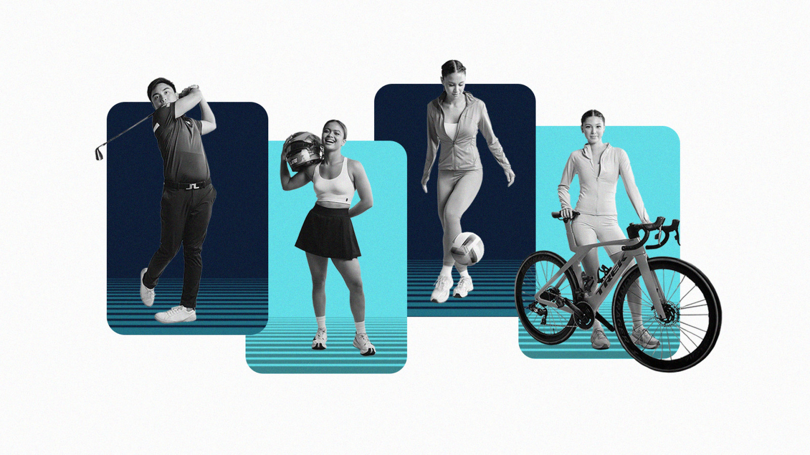 Triathlete Kira Ellis, GB3 Driver Bianca Bustamante, Golfer Sean Ramos and Footballer Sara Eggesvik—four athletes backed by GoTyme Bank to shine on the global stage.