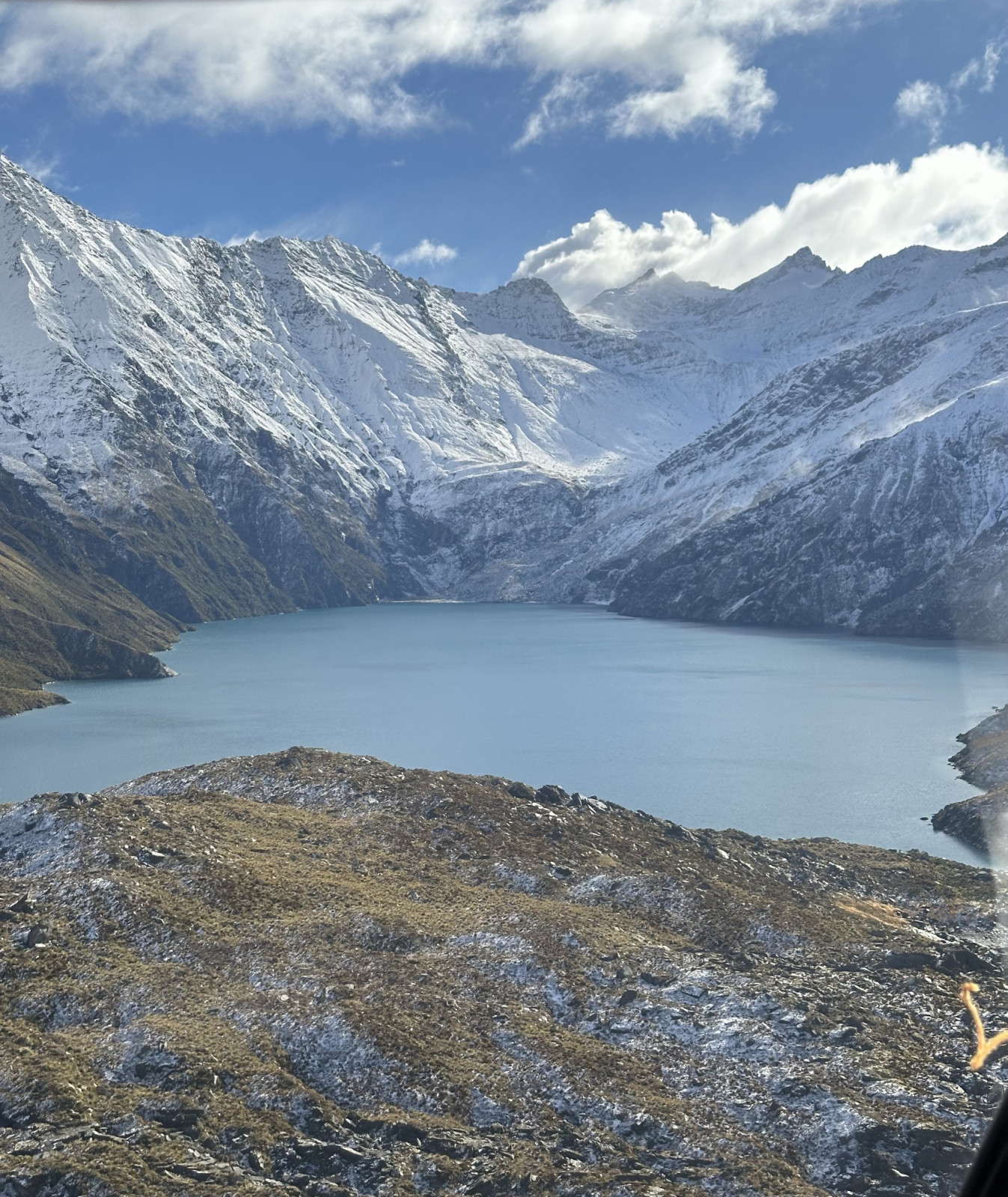 First glimpse of a secret lake hidden among the majestic mountains (Photo: Courtesy of Audrey Tan Zubiri)