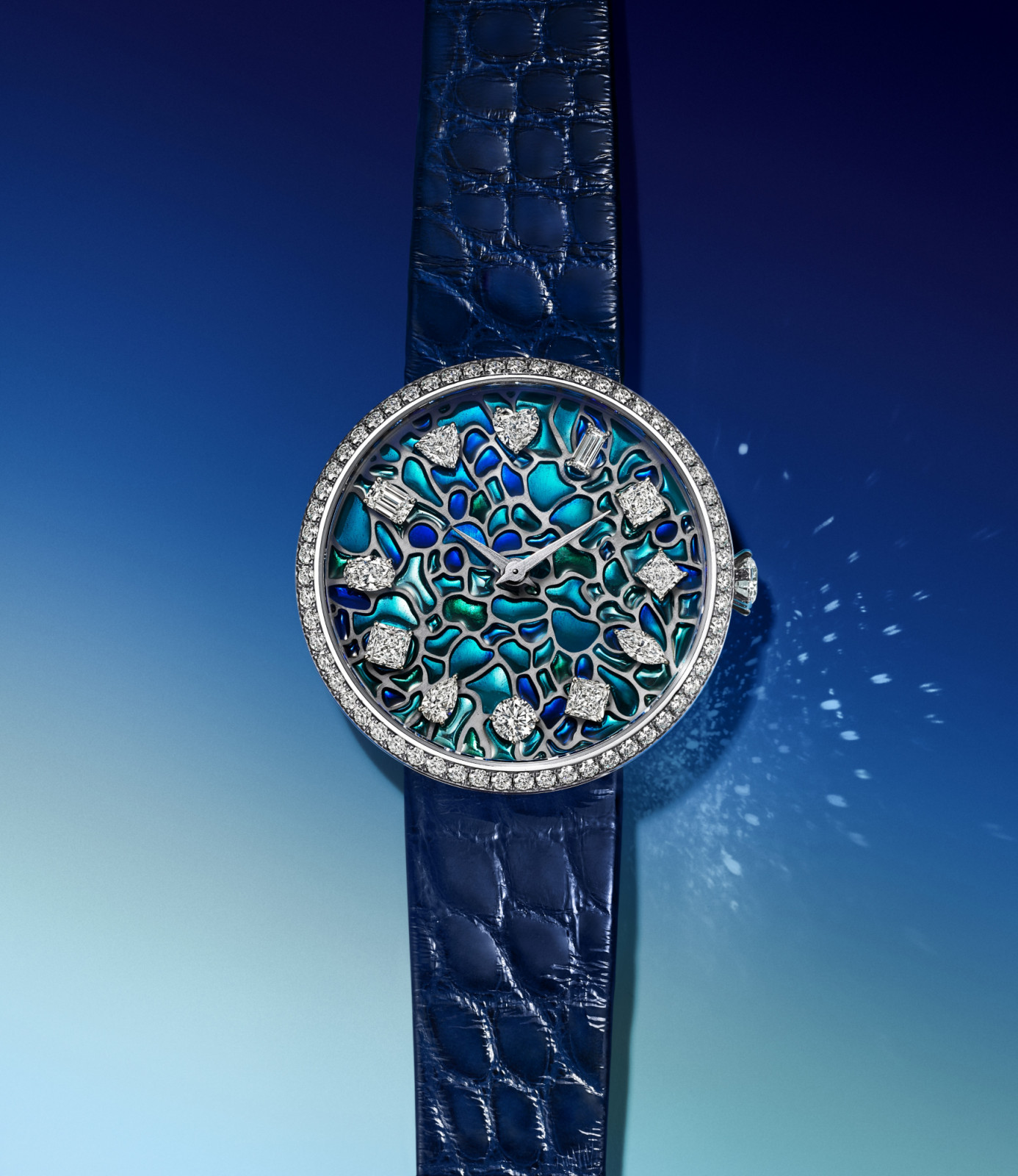 Tiffany Eternity系列的Wisteria紫藤花腕錶。（Photo: Tiffany & Co.）