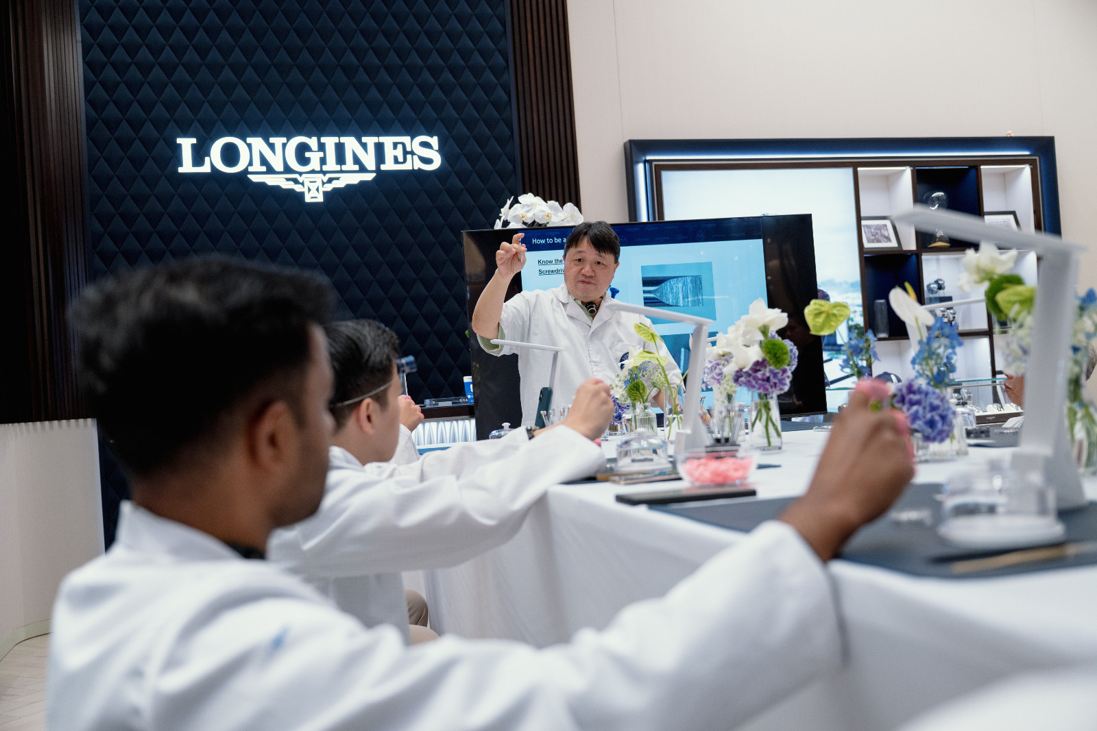 A watchmaking masterclass with Simon Wong, Longines’ regional customer service manager Far East