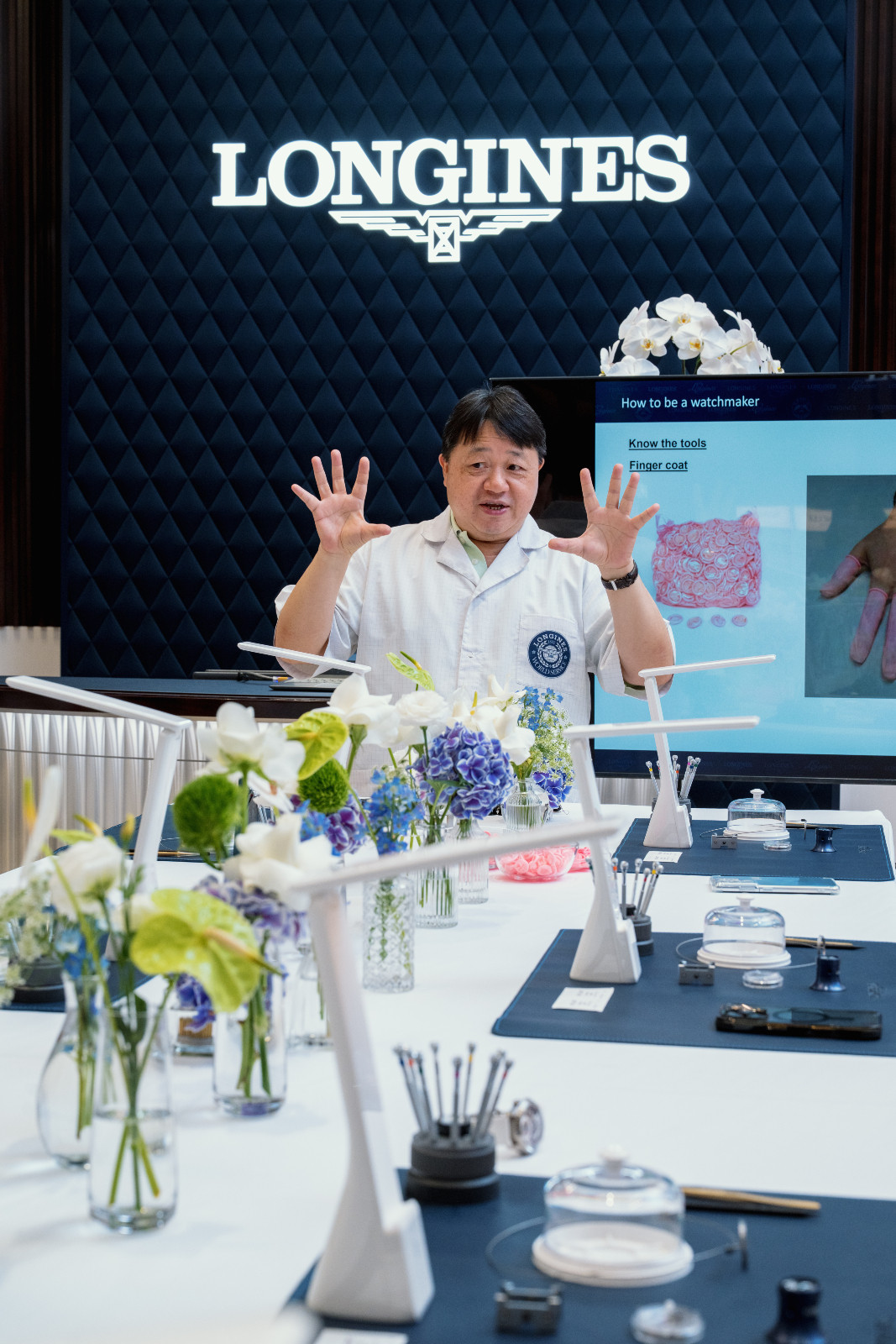 Simon Wong, Longines’ regional customer service manager Far East
