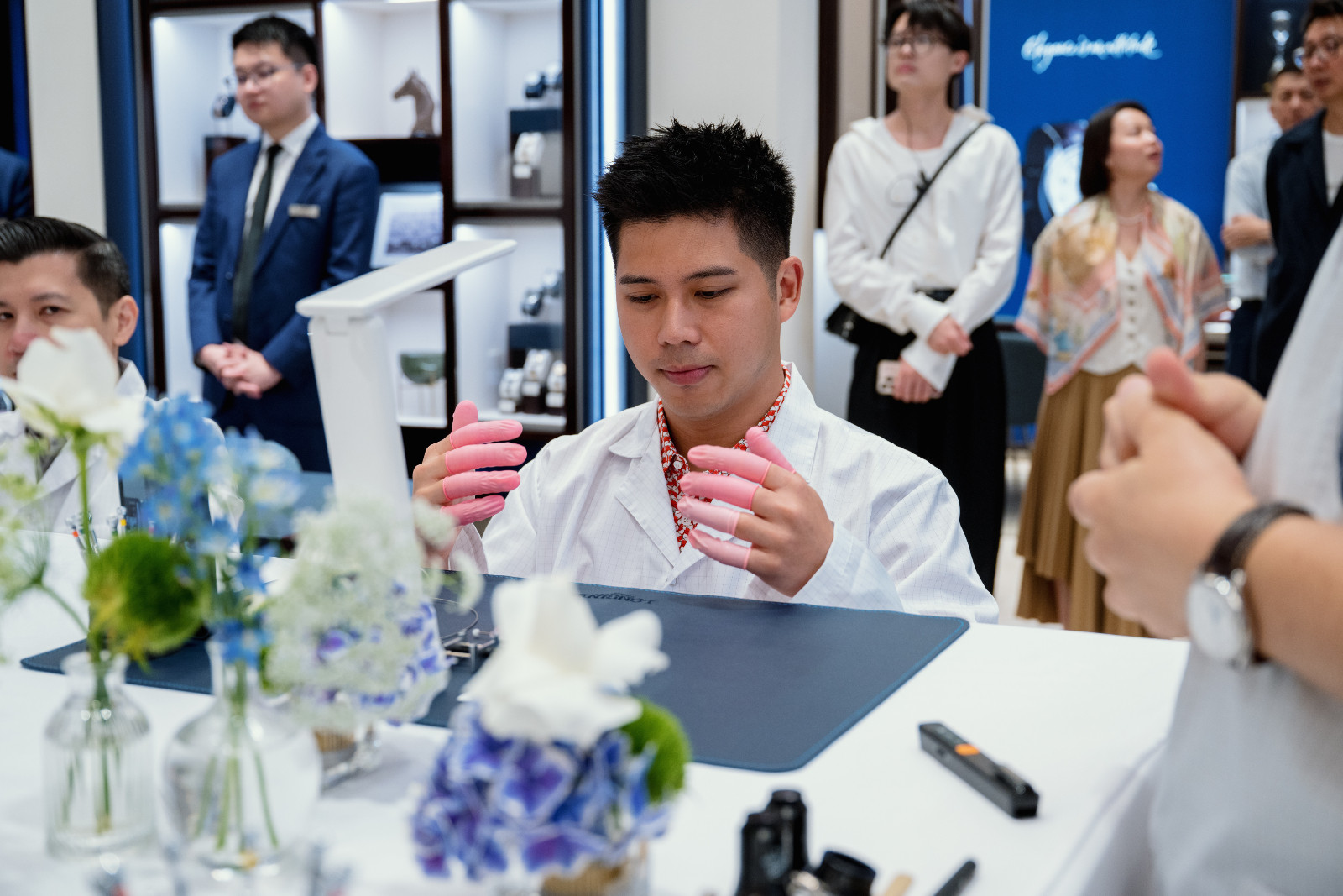 Jeff Lau prepping before the start of the masterclass