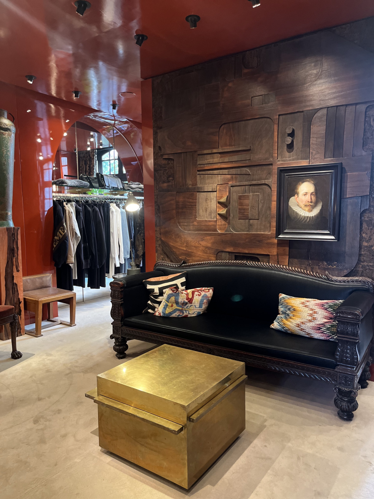 Inside the Dries Van Noten store in Paris (Photo: Mia Borromeo)