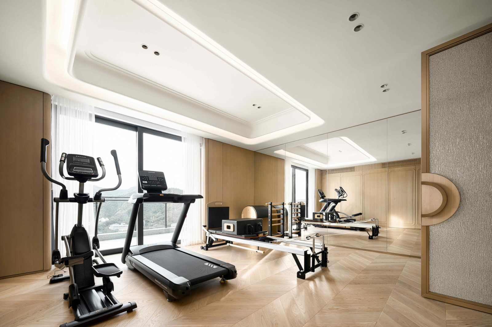 Minimalistic forms contour with borders and mouldings for a sophisticated visual finesse