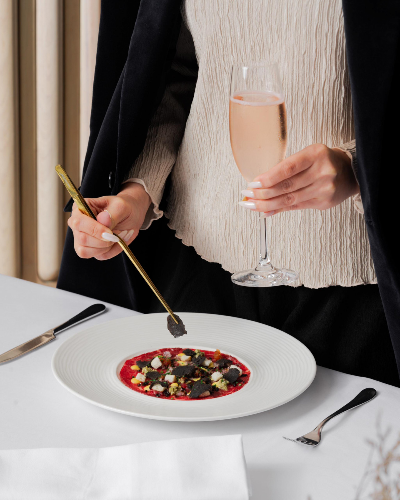 Kobe Carpaccio (Photo: Sage Restaurant & Wine Bar)