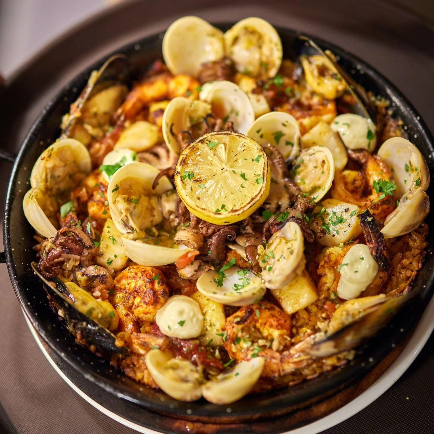 Seafood paella (Photo: Cafe-Bistrot David)