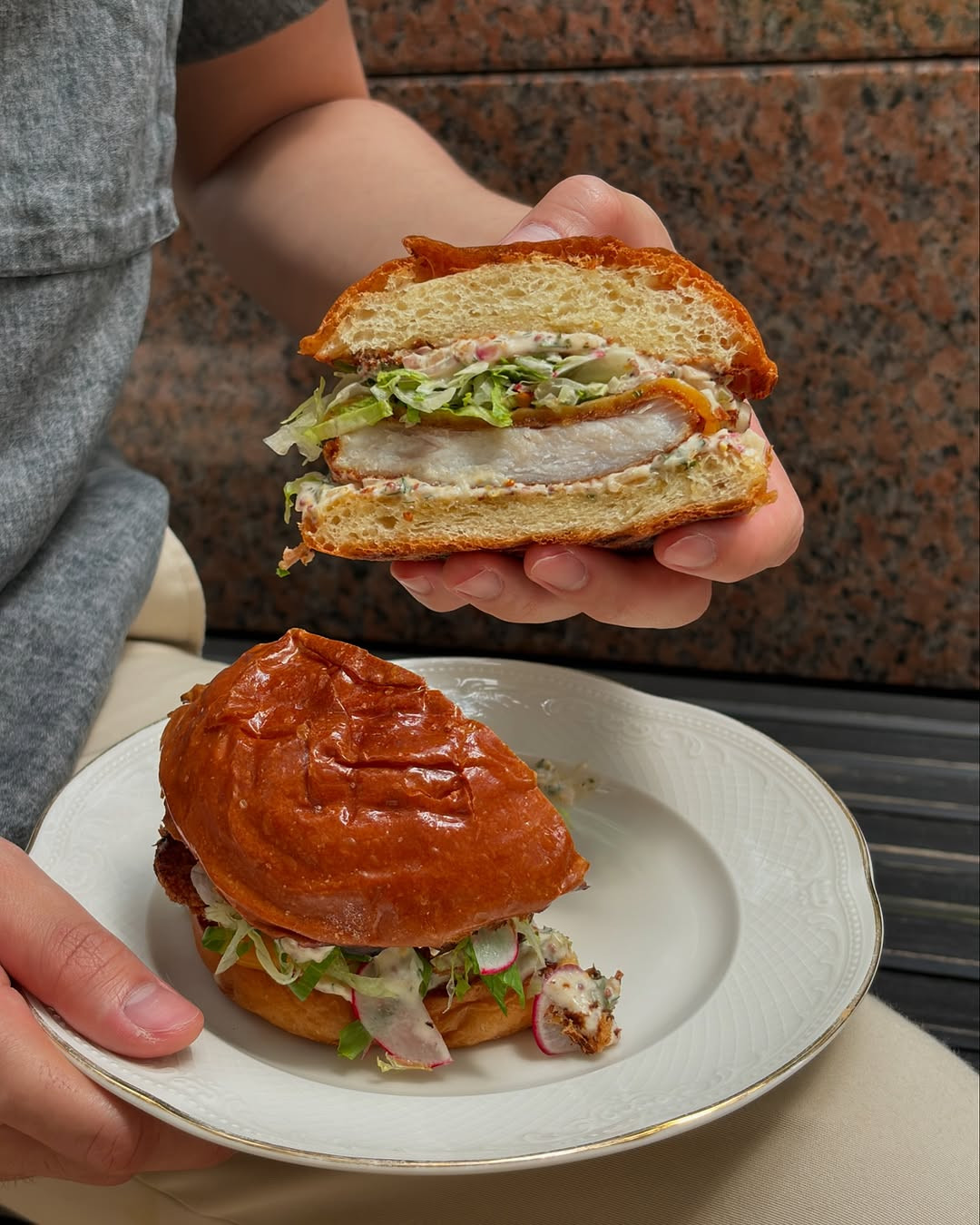 Panko Sole Fish Burger (Photo: Basic Wine Store)
