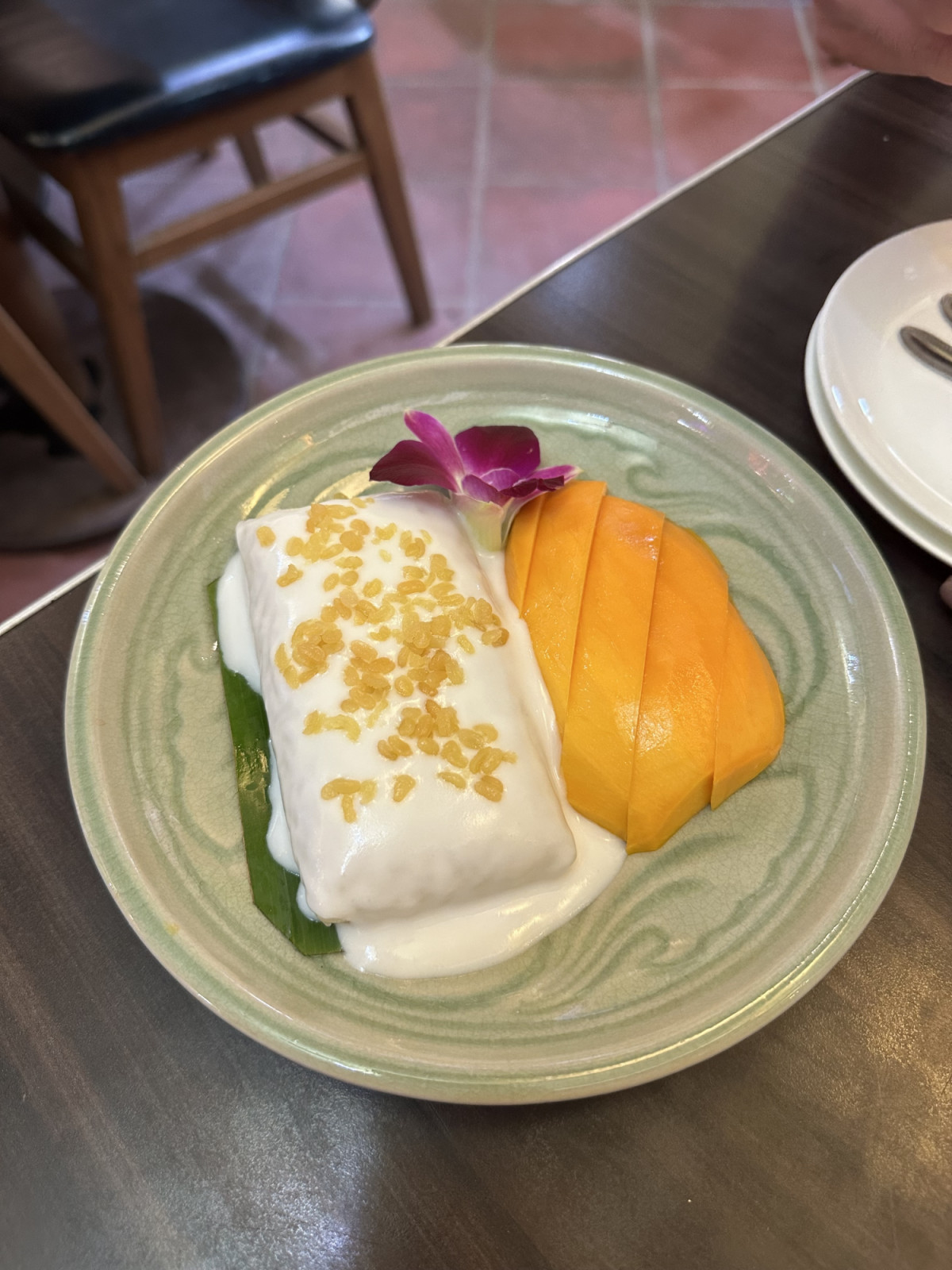 Mango sticky rice at Baan Rao