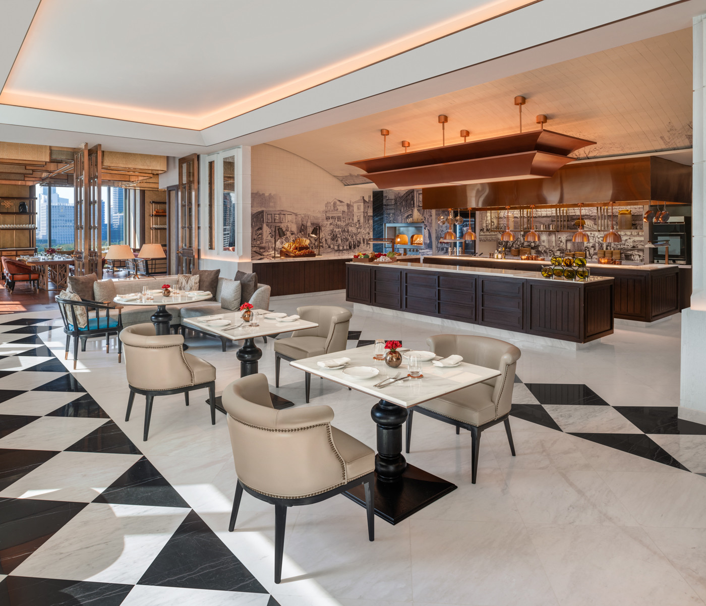 The Western section of Lily’s presents a curated spread of European breakfast favourites