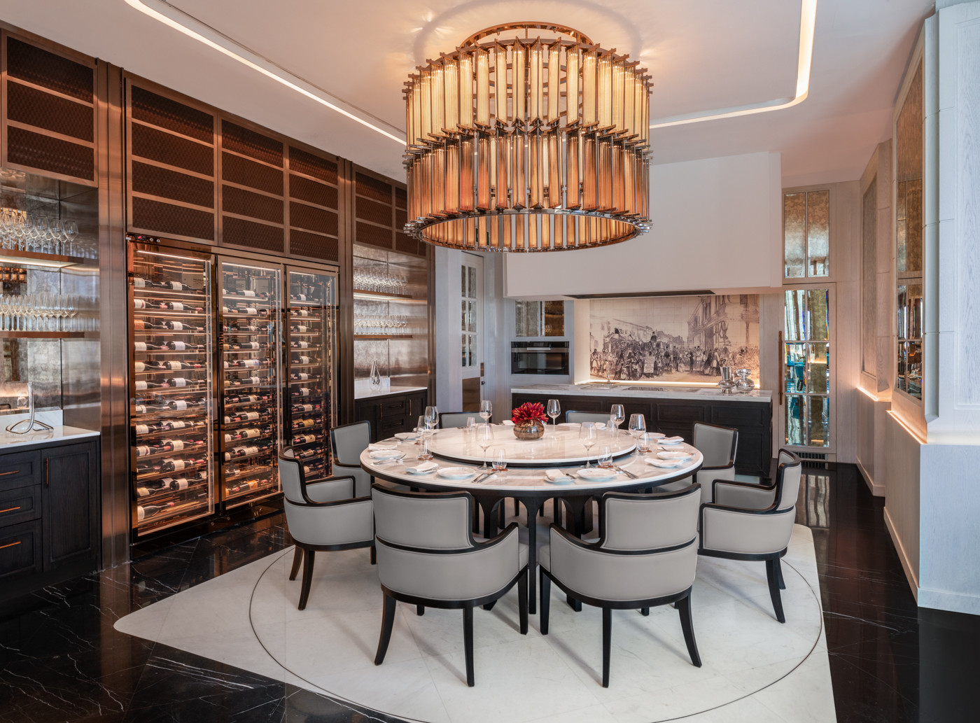 The private dining room at Lily’s in The Ritz-Carlton, Bangkok