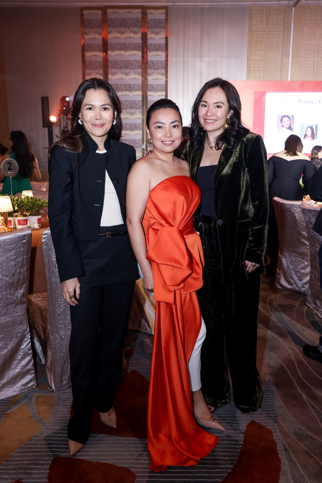Jet Acuzar, Gel Bugayong and Nicole Whisenhunt at the Front & Female Awards Philippines 2025