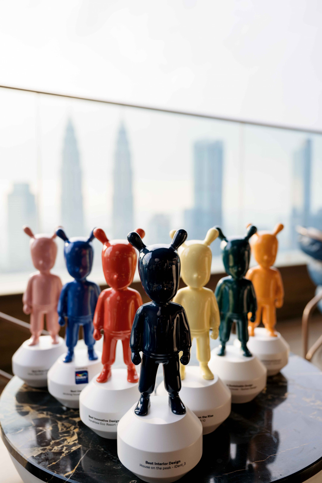 Colourful trophies by Lladró for the Tatler Homes Design Awards 2025 - Malaysia winners