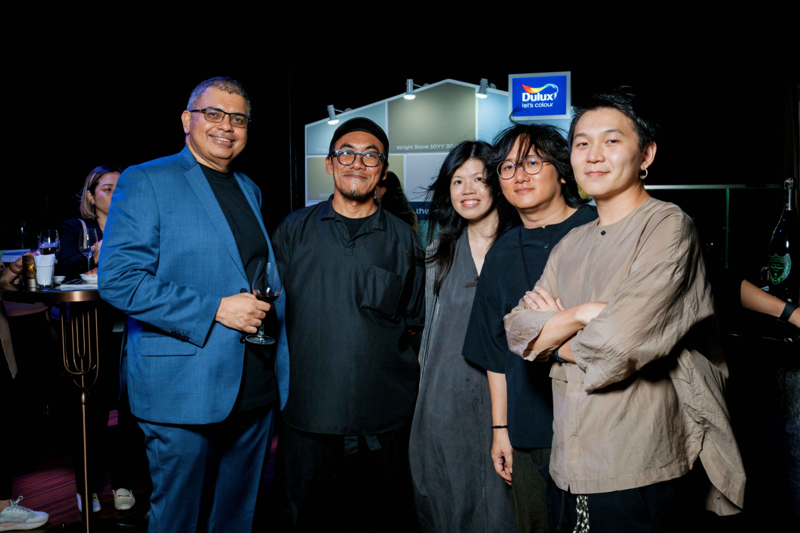 From left: Ramesh Seshan, XX and founders of Wunderwall Design Sharmaine Wong, Wei Hoong Chia and Wil Ken Ee