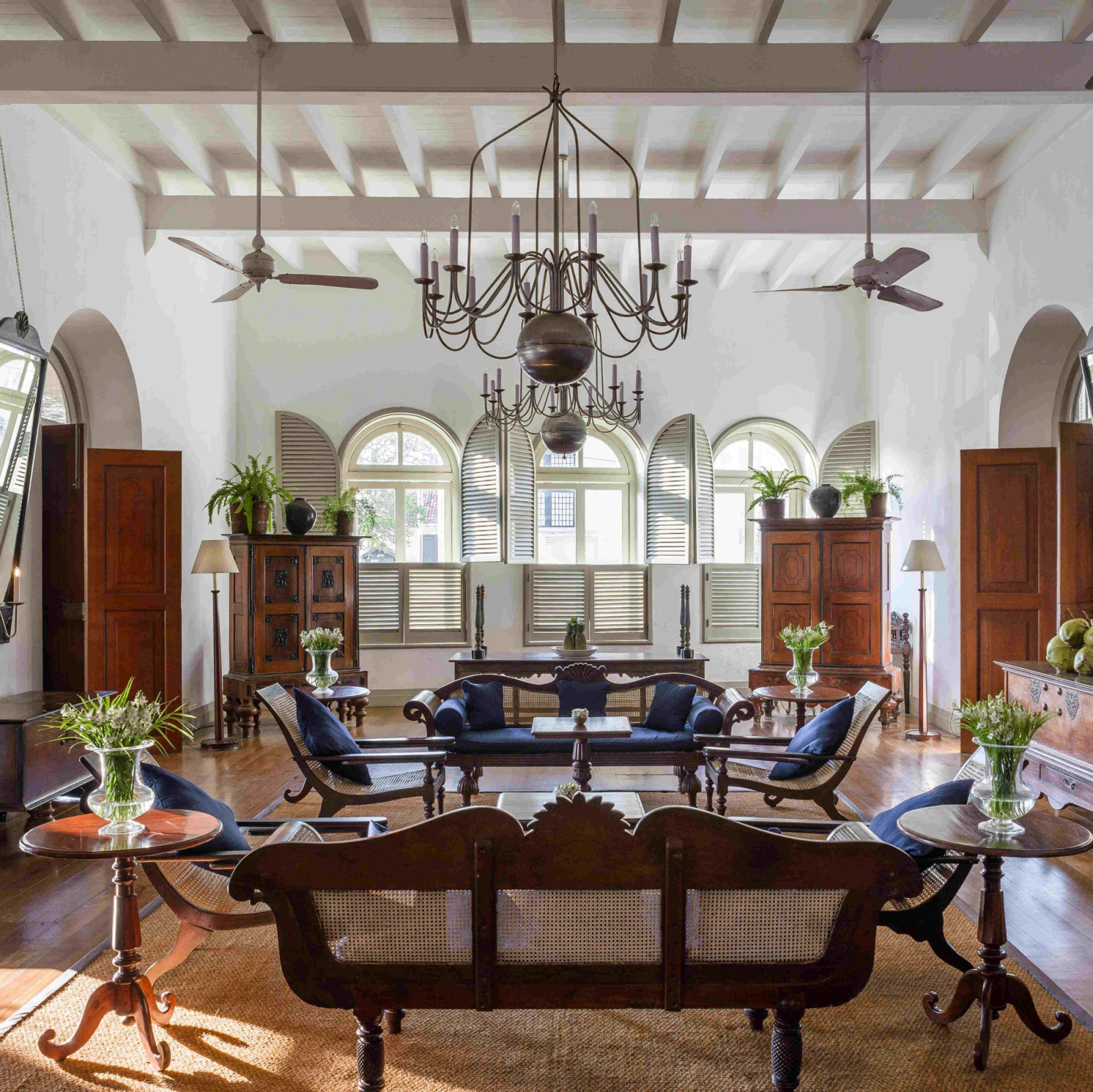 The main lobby of the Amangalla (Photo: Amangalla) Galle, Sri Lanka travel guide