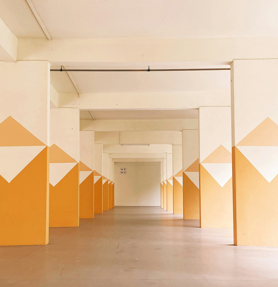 The void deck of a public housing block