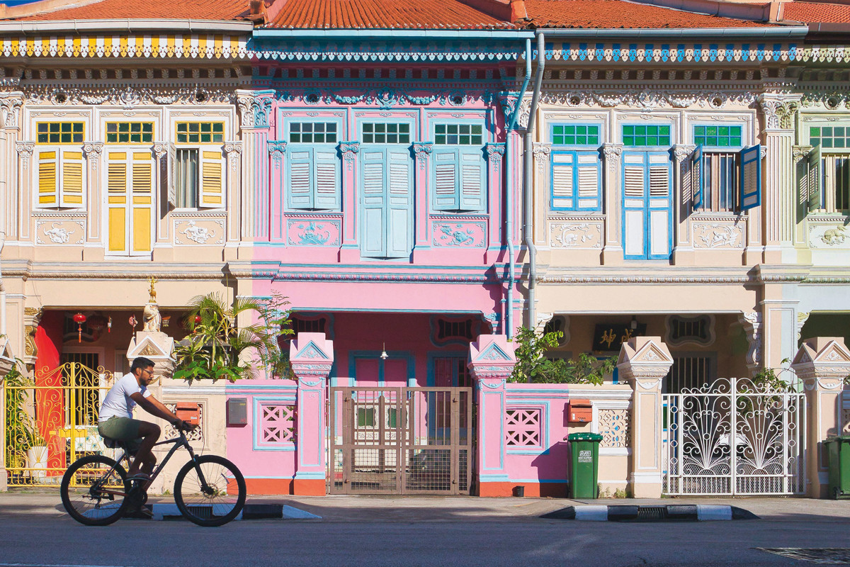 A row of heritage shophouses in Joo Chiat