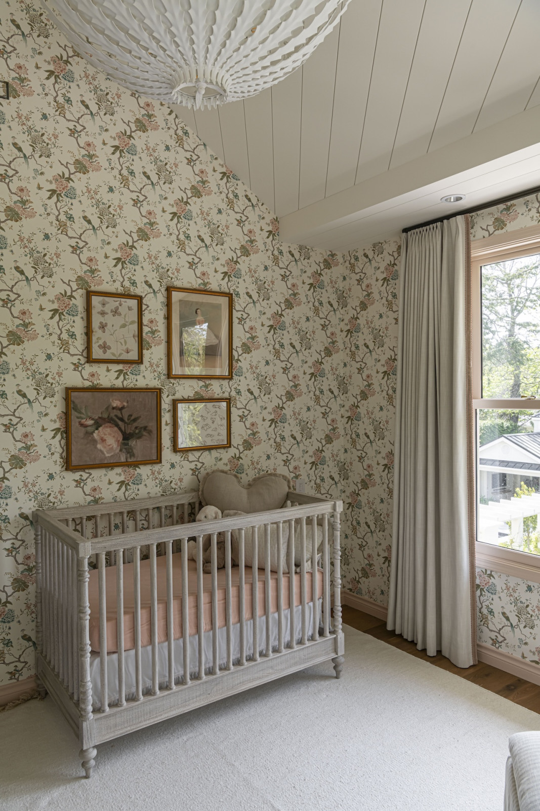 A bedroom in a restored Victoria, British Columbia home, designed by Lauren Kyle McDavid for NHL player Tyson Barrie