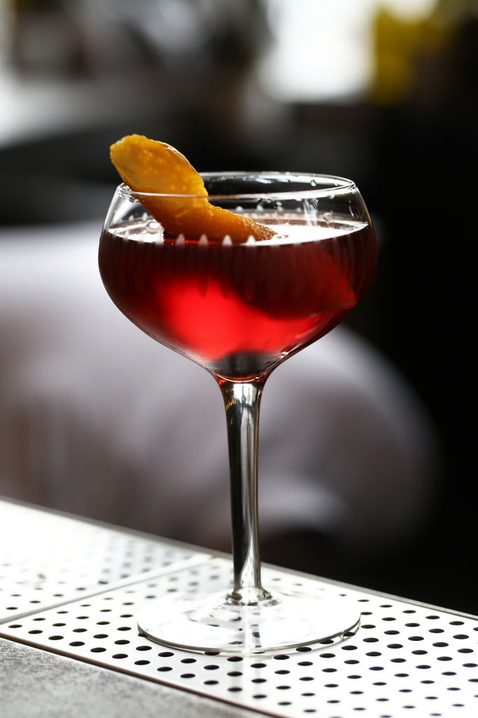 New Boulevardier cocktail from Pirata Restaurant at 239 Hennessy Road in Wanchai. 16FEB16 SCMP/Jonathan Wong (Photo by Jonathan Wong/South China Morning Post via Getty Images)
