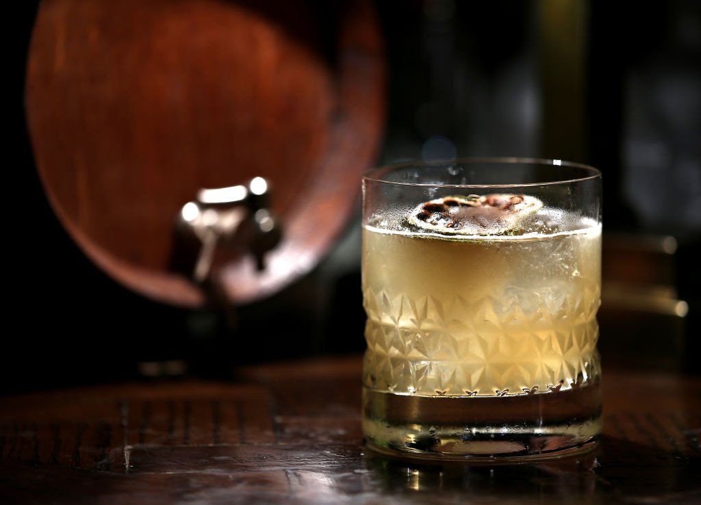 Whisky sour cocktail from Stockton Bar in Central. 23OCT14 (Photo by Jonathan Wong/South China Morning Post via Getty Images)