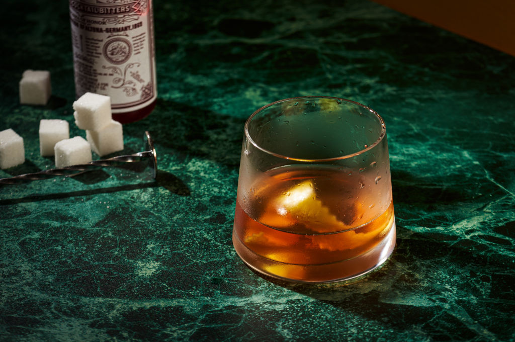 WASHINGTON, DC- JUNE 10: Sazerac drink for column in Food on June 10, 2024 in Washington, DC. (Photo by Rey Lopez for The Washington Post via Getty Images; food styling by Lisa Cherkasky for The Washington Post via Getty Images)