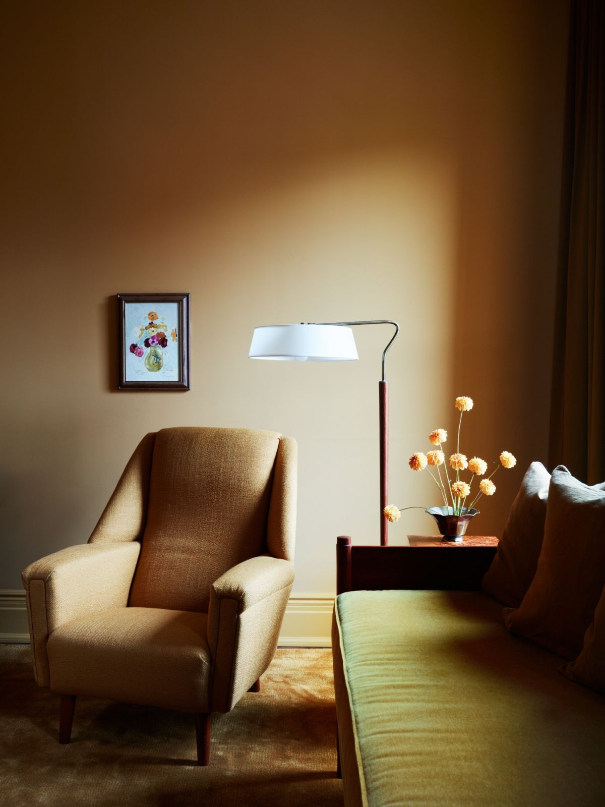 The other nursery room in Sinclair’s project features a bright, sunshine yellow (Photo: Tim Lenz)