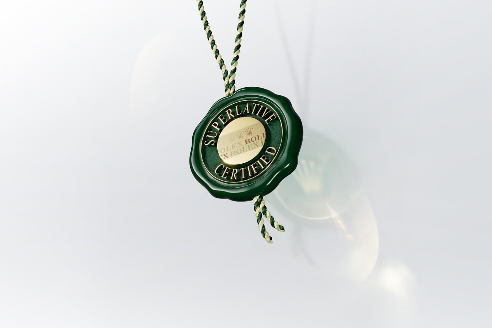 Watch feature 3D modeling. Green Seal for the Oyster Perpetual Day-Date 40