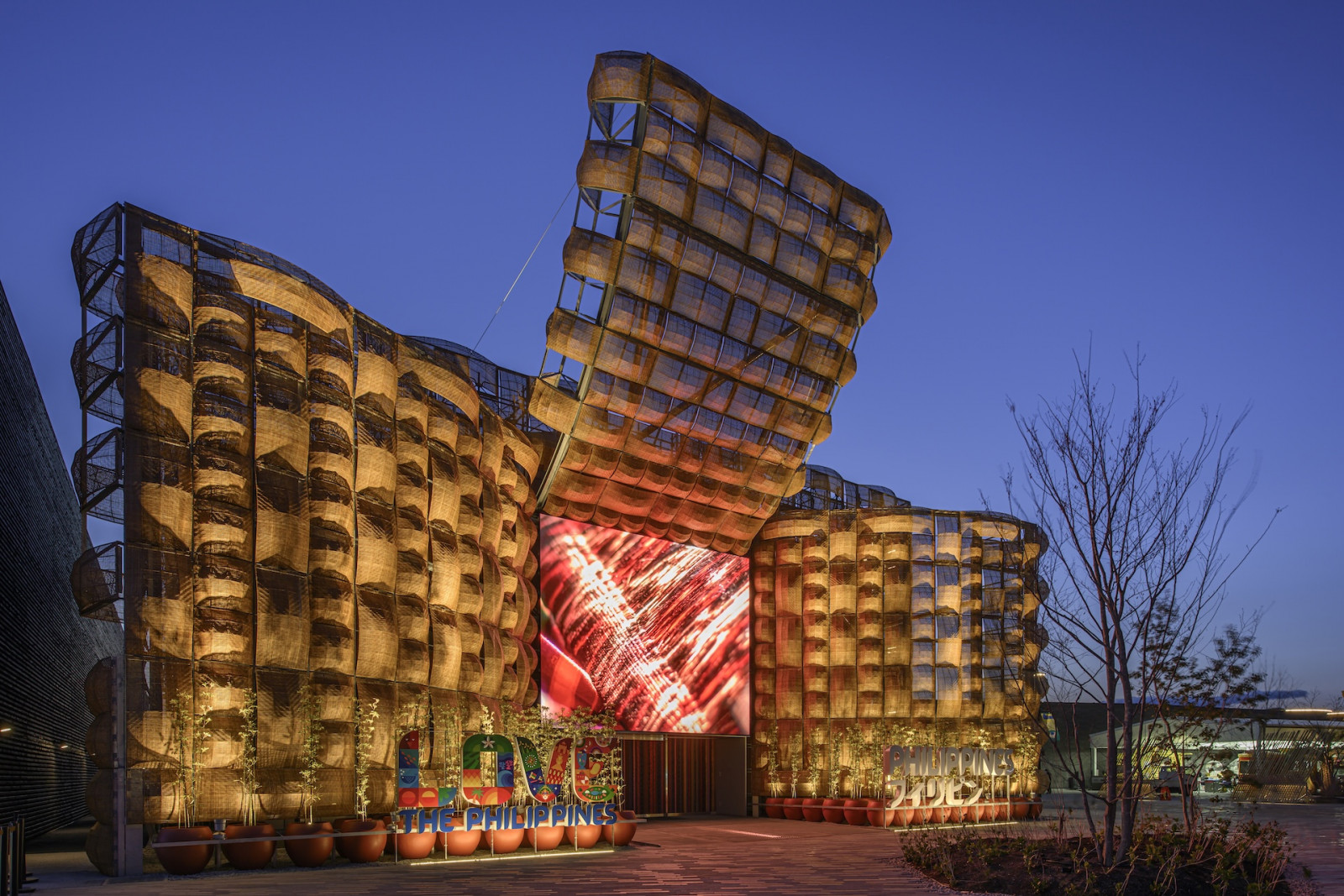 Woven Pavilion by Carlo Calma Consultancy, the winner of Best Architectural Concept at the 2025 edition of Tatler Homes Design Awards Philippines