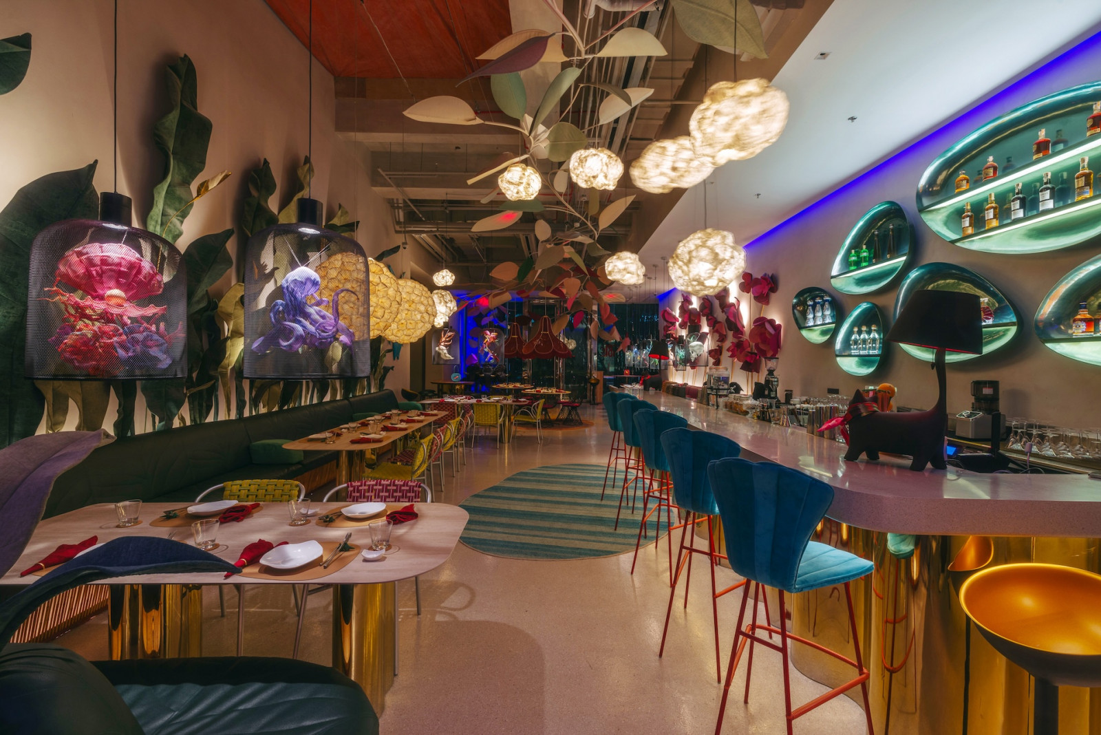 Fable Cafe + Lounge by Kenneth Cobonpue, the winner of Best Use of Colour at the 2025 edition of Tatler Homes Design Awards Philippines